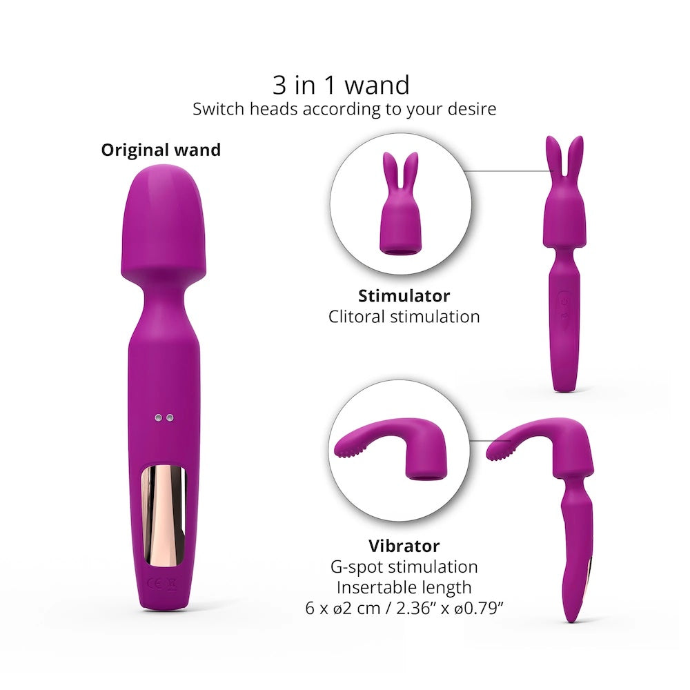 Love to Love R-evolution Orchid 3 in 1 Wand Massager