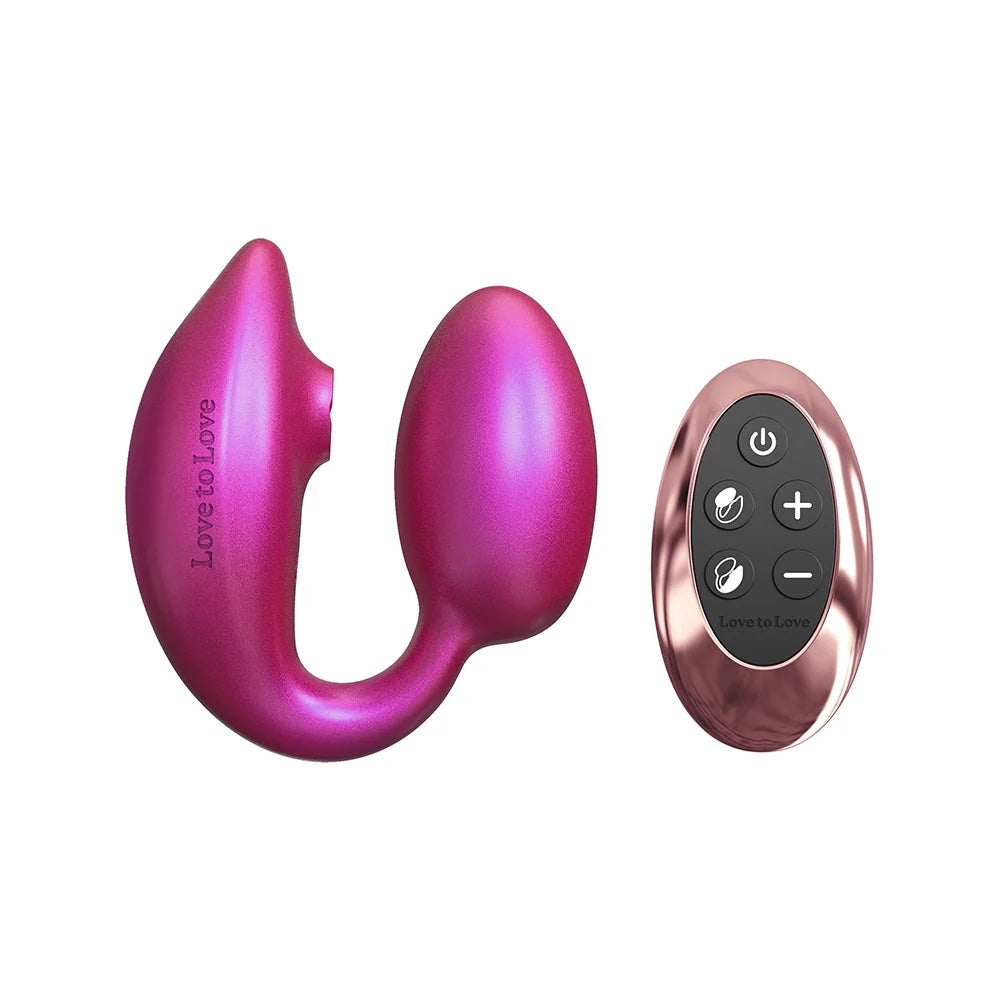 Love to Love Wonderlover Iridescent Berry Dual Flapping Stimulator