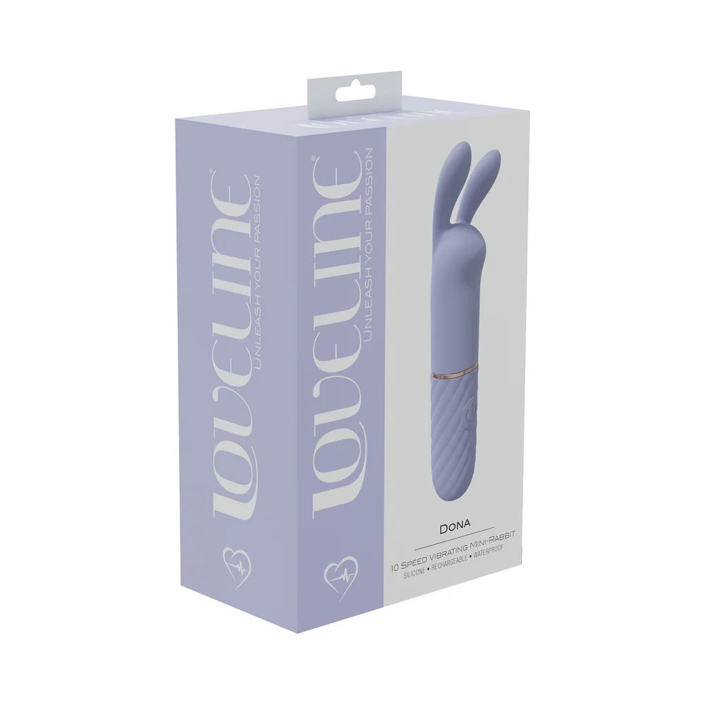 Loveline Dona MIni Rabbit Silicone Vibrator Lavender