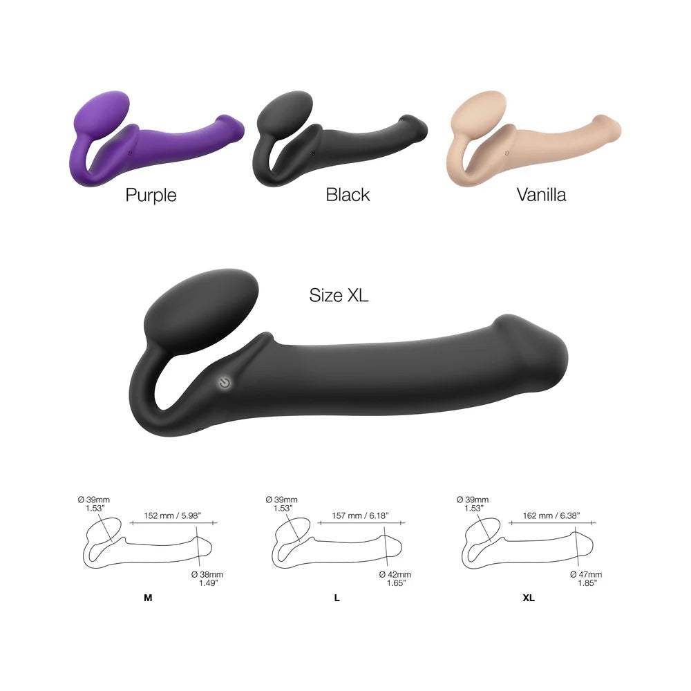 Lovely Planet Strap on Me XL Black Strapless Strap on Vibrator