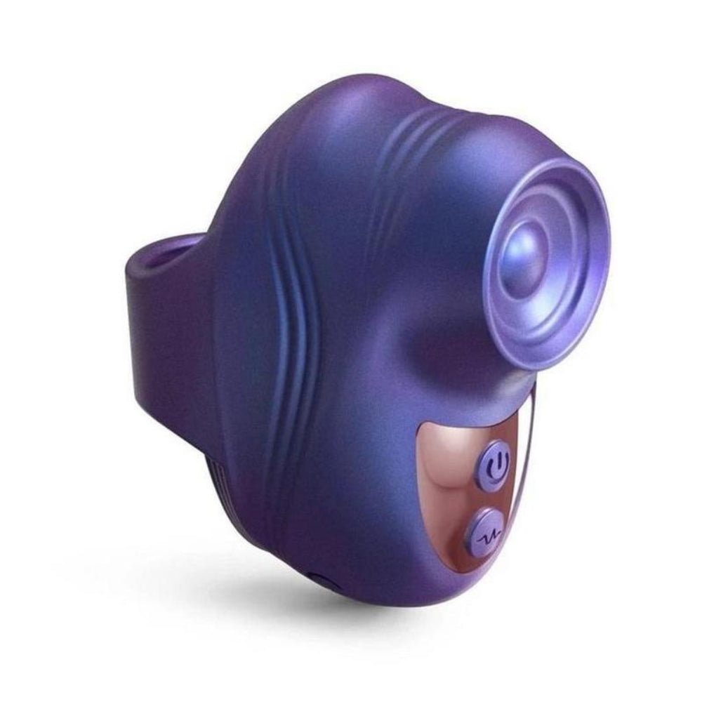 Love to love kisscool Indigo purple tapping finger vibrator from the from and side