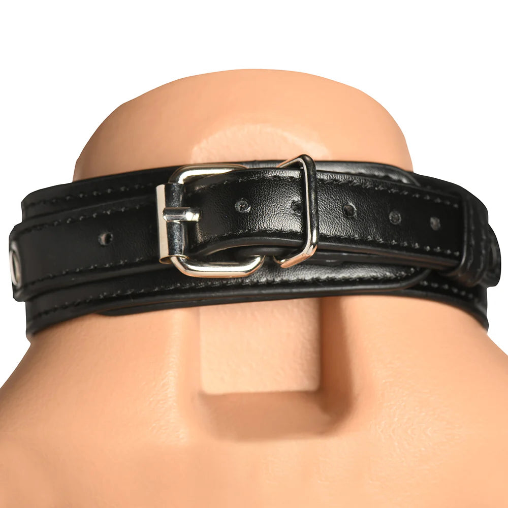 Master Series Vixen Vegan Leather Chest Harness - Black