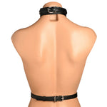 Master Series Vixen Vegan Leather Chest Harness - Black