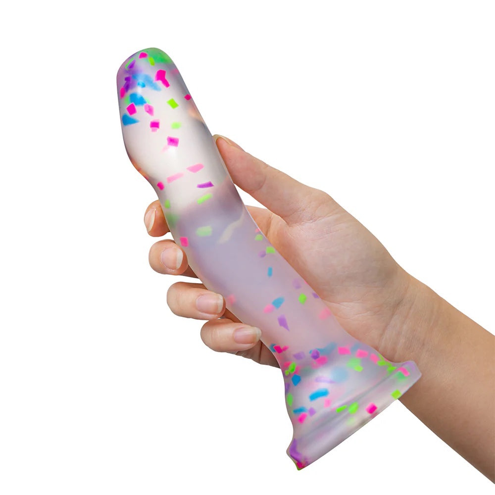 Neo Elite Hanky Panky Silicone glow in the dark Confetti Dual Density dildo