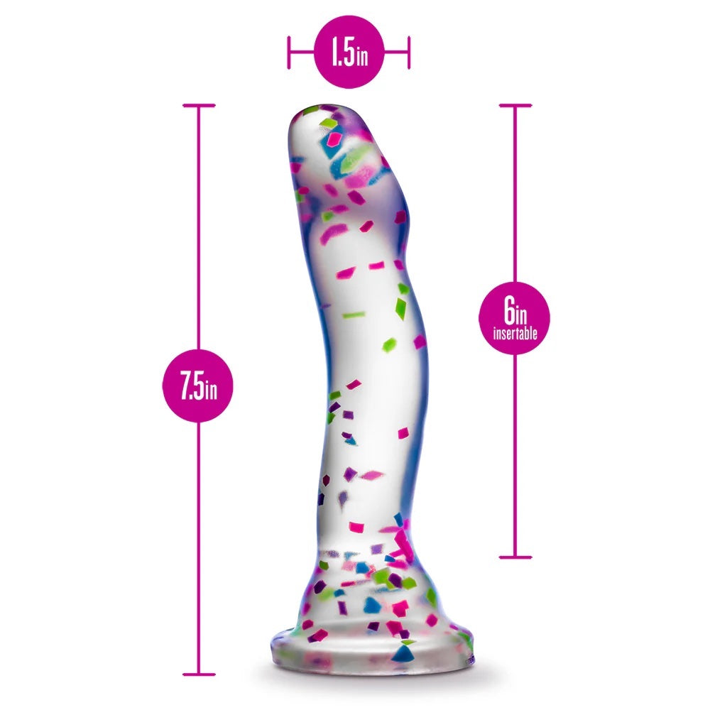 Neo Elite Hanky Panky Silicone glow in the dark Confetti Dual Density dildo