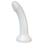 Nexus Sol Soft pearl silicone dildo on its base from the side