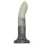 7" Rory Smoke Show Swirl Silicone Dildo -  Celadon Green and Black