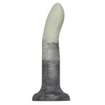 7" Rory Smoke Show Swirl Silicone Dildo -  Celadon Green and Black