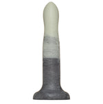 7" Rory Smoke Show Swirl Silicone Dildo -  Celadon Green and Black