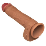 6.5" Royal Realistic Silicone Dual Density Suction Cup Dildo Cocoa
