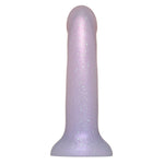 6" Tease Ribbed Silicone Dildo - Cotton Candy Shimmer