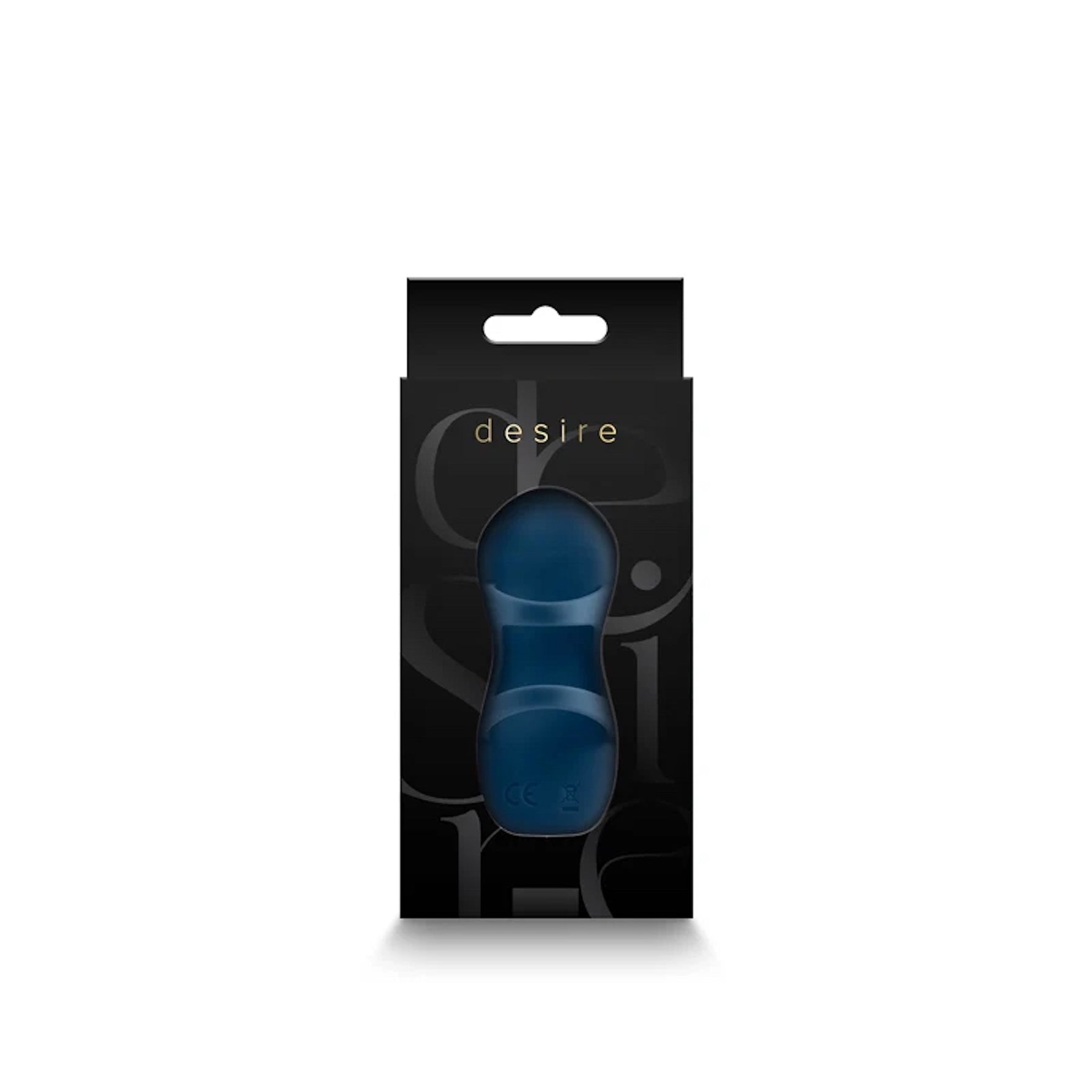 Fingerella finger vibrator inside it's packaging, from the back