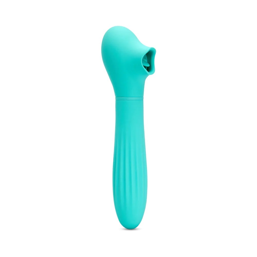 Triple Action Daisy Flickering Tongue Thrusting Vibrator | RodeoH