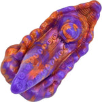 purple and copper silicone vibrating tentacled creature grinder