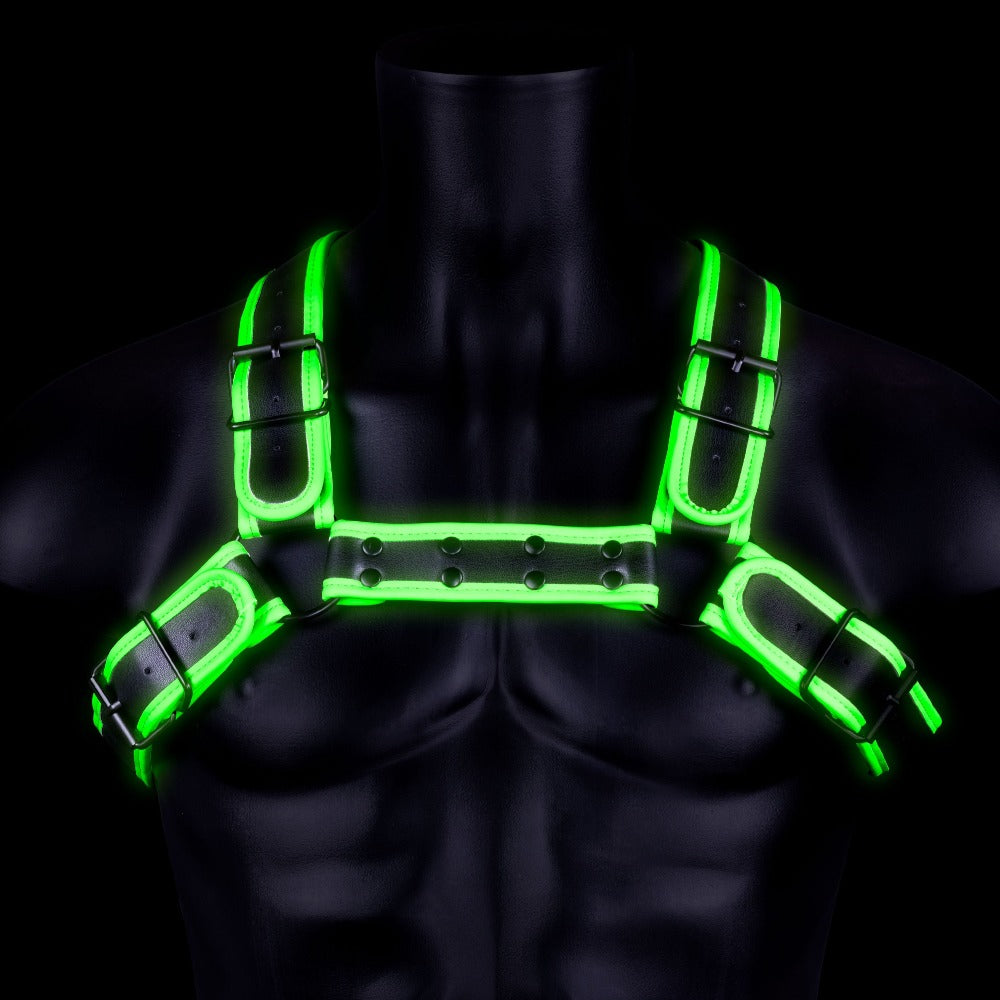 Ouch! Bulldog Glow in the Dark Chest Harness