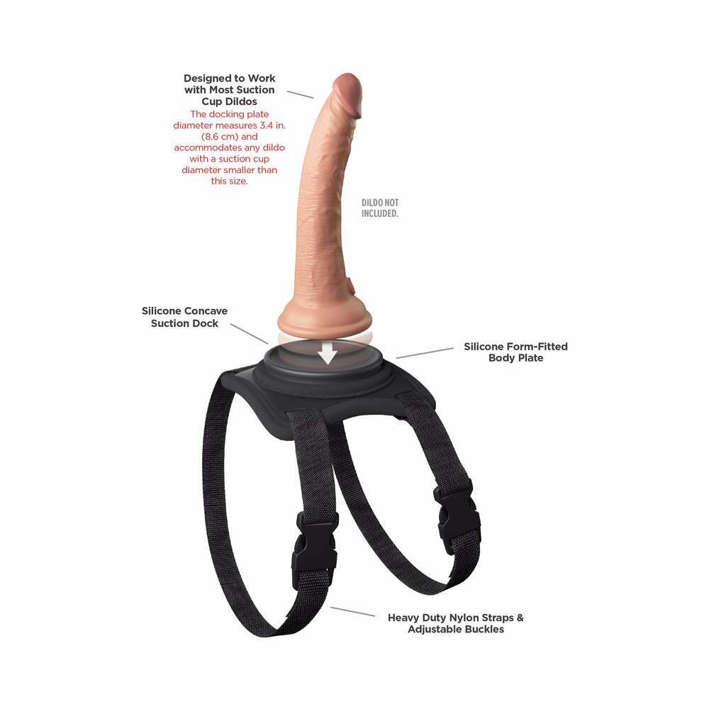 Pipedream Lap strap thigh strap on harness