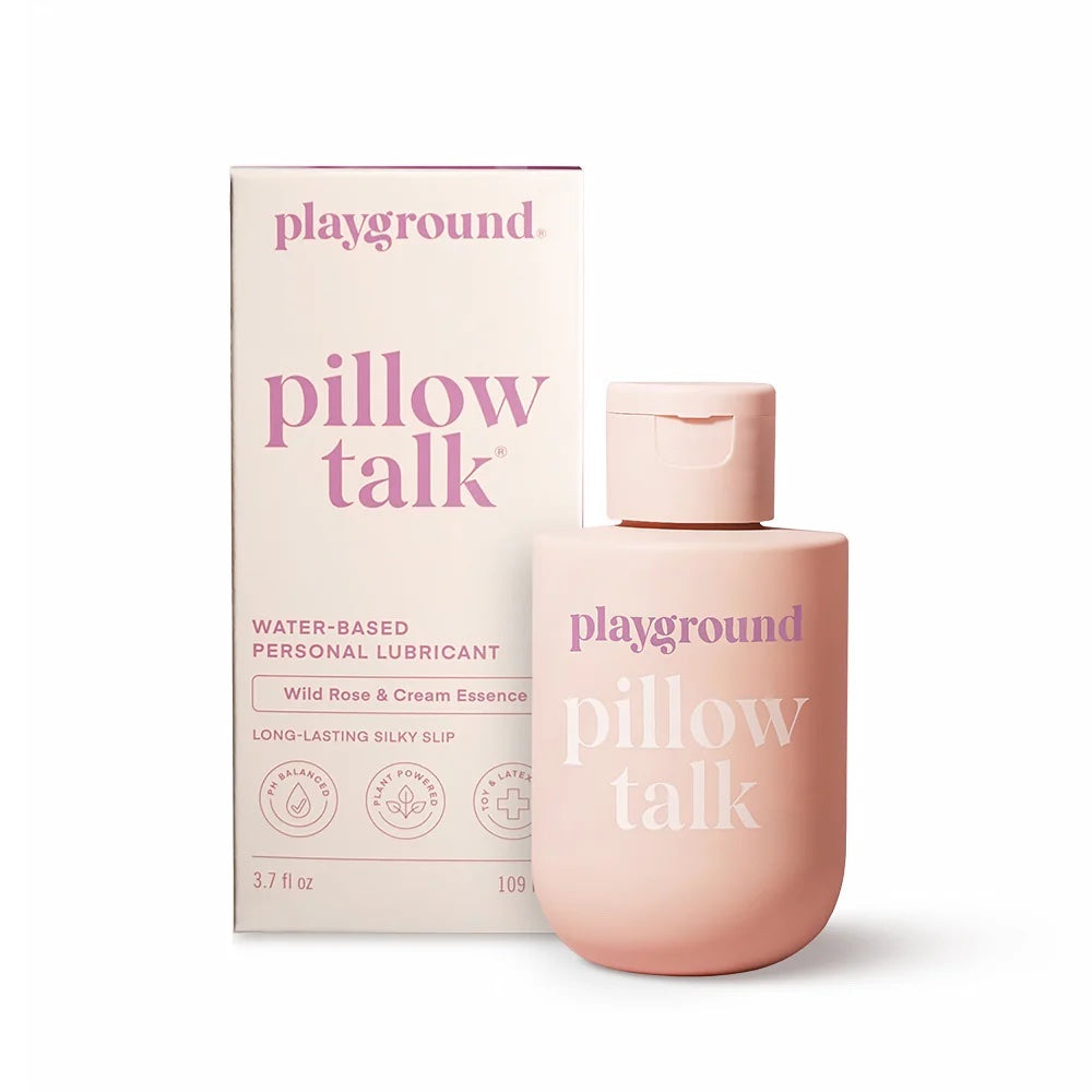 Pillow Talk Water-Based Adaptogen Lubricant - Wild Rose & Cream Essence 