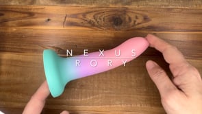 6" Rory Silicone Dildo - Rainbow Twilight