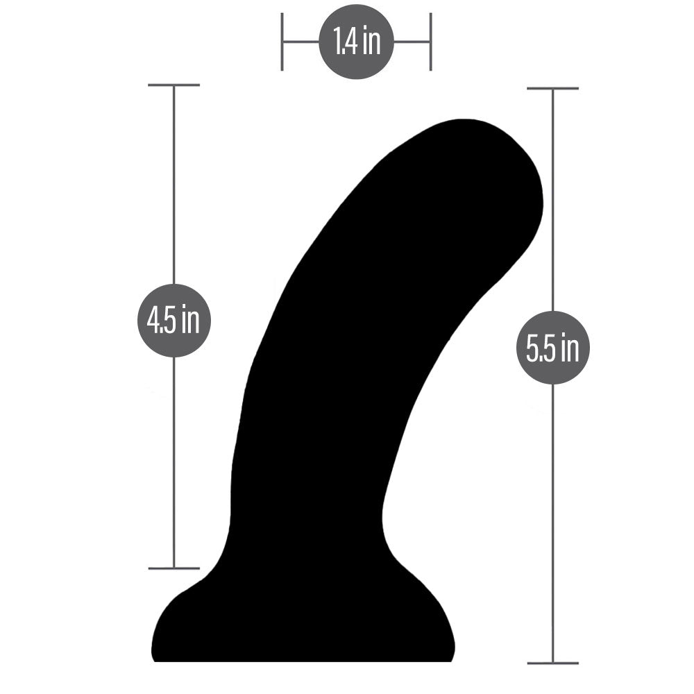 4.5" Ursa Minor Dual Density Silicone Dildo - Deep Space