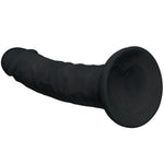 6.7" Quinn Silicone Dildo - Black