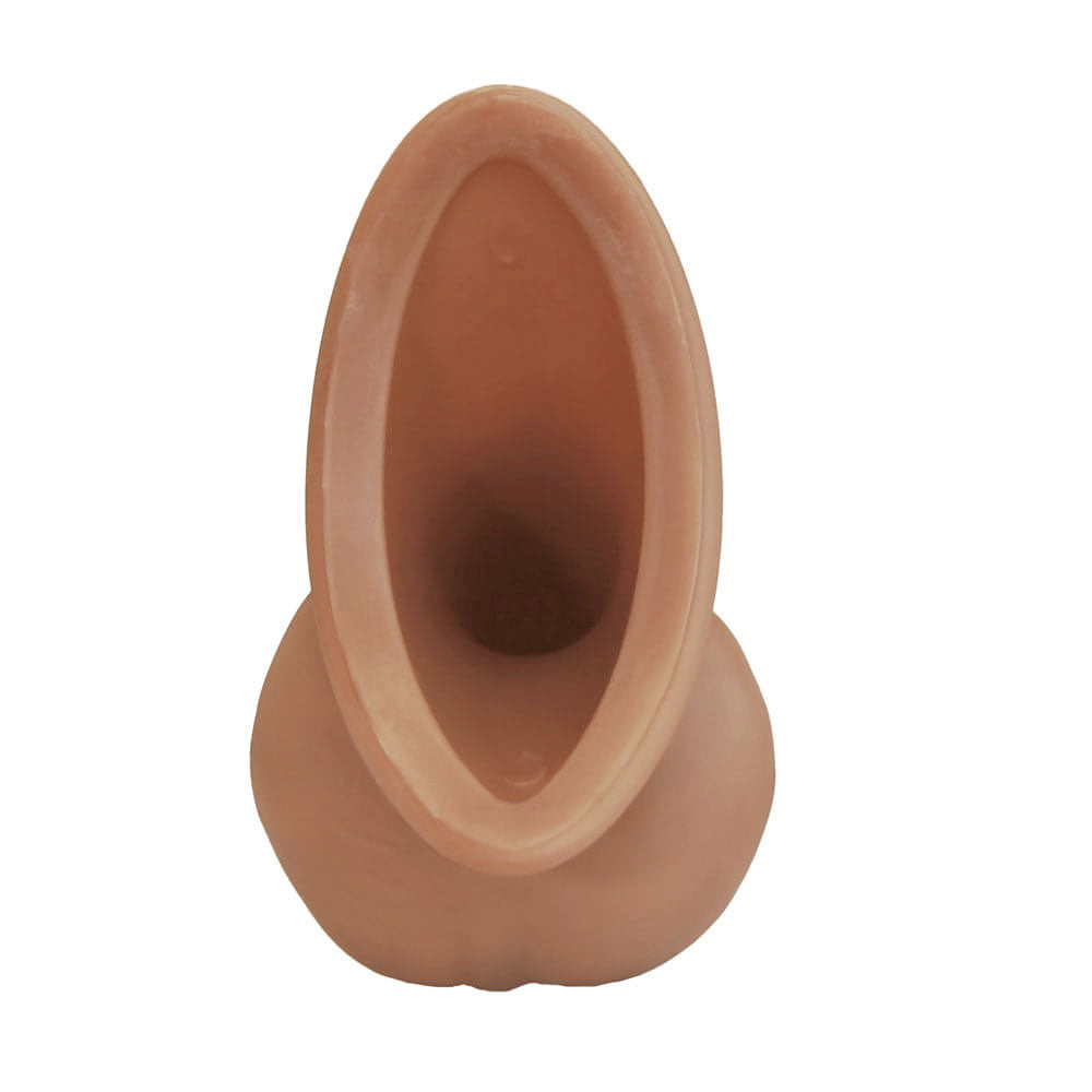 6 inch silicone stp minimal realistic painting caramel back