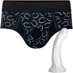 Lucky Horseshoes Brief+ & Pearl Contour Silicone Dildo - Package Deal