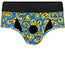 rodeoh brief harness smiley print blue yellow