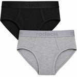 RodeoH Top Loading Brief 2 pack: one Light Gray Marle and one Black brief