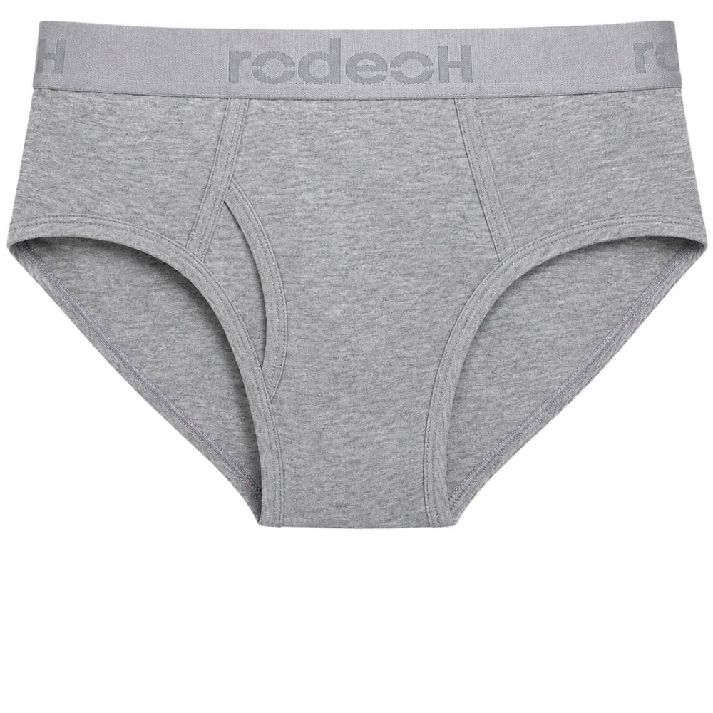 RodeoH Light gray Top loading brief underwear with interior pocket for ftm packing from the front