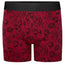 Rise Button Fly Boxer+ Harness - Hearts & Roses Red