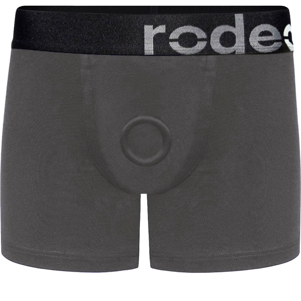 rodeoh classic boxer harness gray black logo band