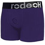 rodeoh classic boxer harness purple black logo band