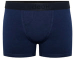 Classic fit  top loading FTM Boxer Packing Underwear in navy blue and a logo satin waistband
