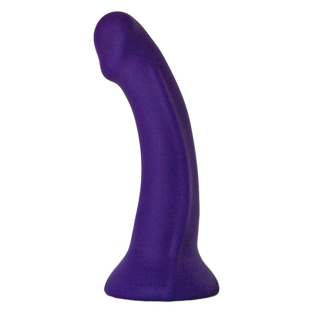 Purple Geometric Brief+ Harness & Purple Contour Silicone Dildo - Package Deal