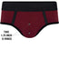 rodeoh duo brief harness claret black