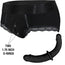 Duo Panty Harness & Double Trouble Double Ended Dildo Black - Package Deal