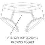 rodeoh ftm packing underwear interior pocket diagram