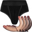 High Cut Duo Panty & Realistic Double Trouble Double Ended Dildo - Package Deal