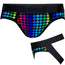 Shift Jock Packer Underwear - Rainbow Lightning - 2X