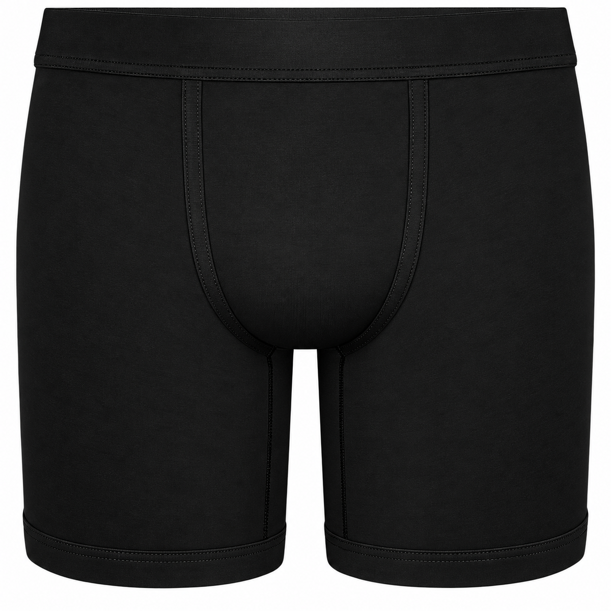 RodeoH Luxe Shift 6 inch sport and swim trunk in Black, front view