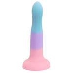 rodeoh nexus 6 inch rory skyline dildo peach purple and turquoise ombre
