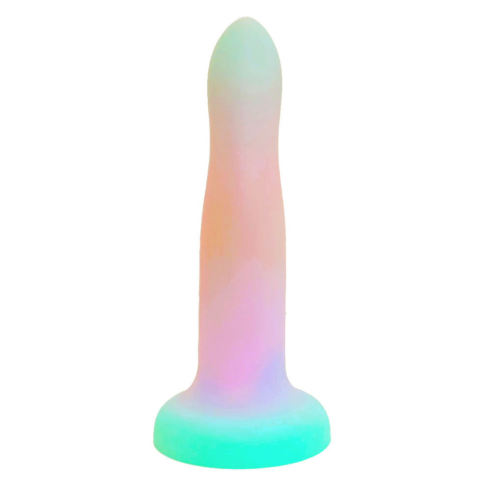 rodeoh nexus rory 6 inch dildo afterglow ombre blue pink purple pastel