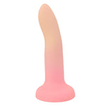 rodeh nexus silicone dildo peach glow ombre