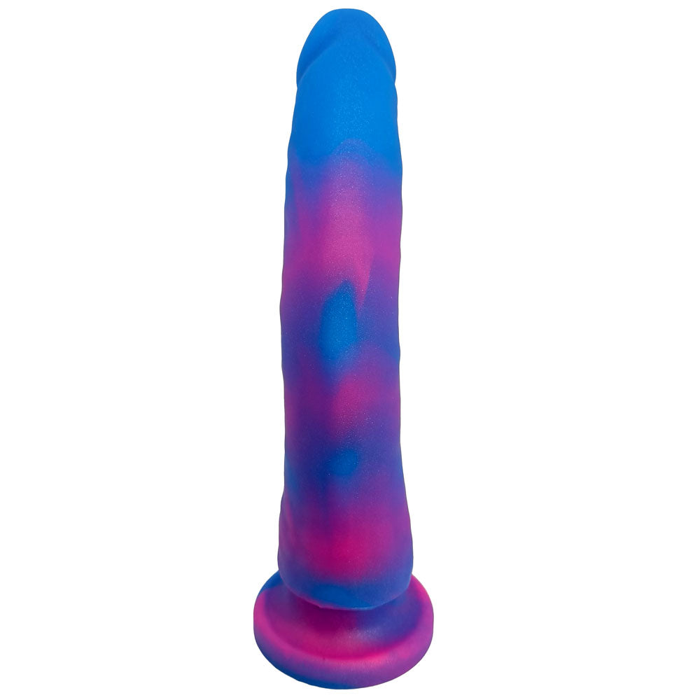 rodeoh nexus slim dildo in celestial blue and pink