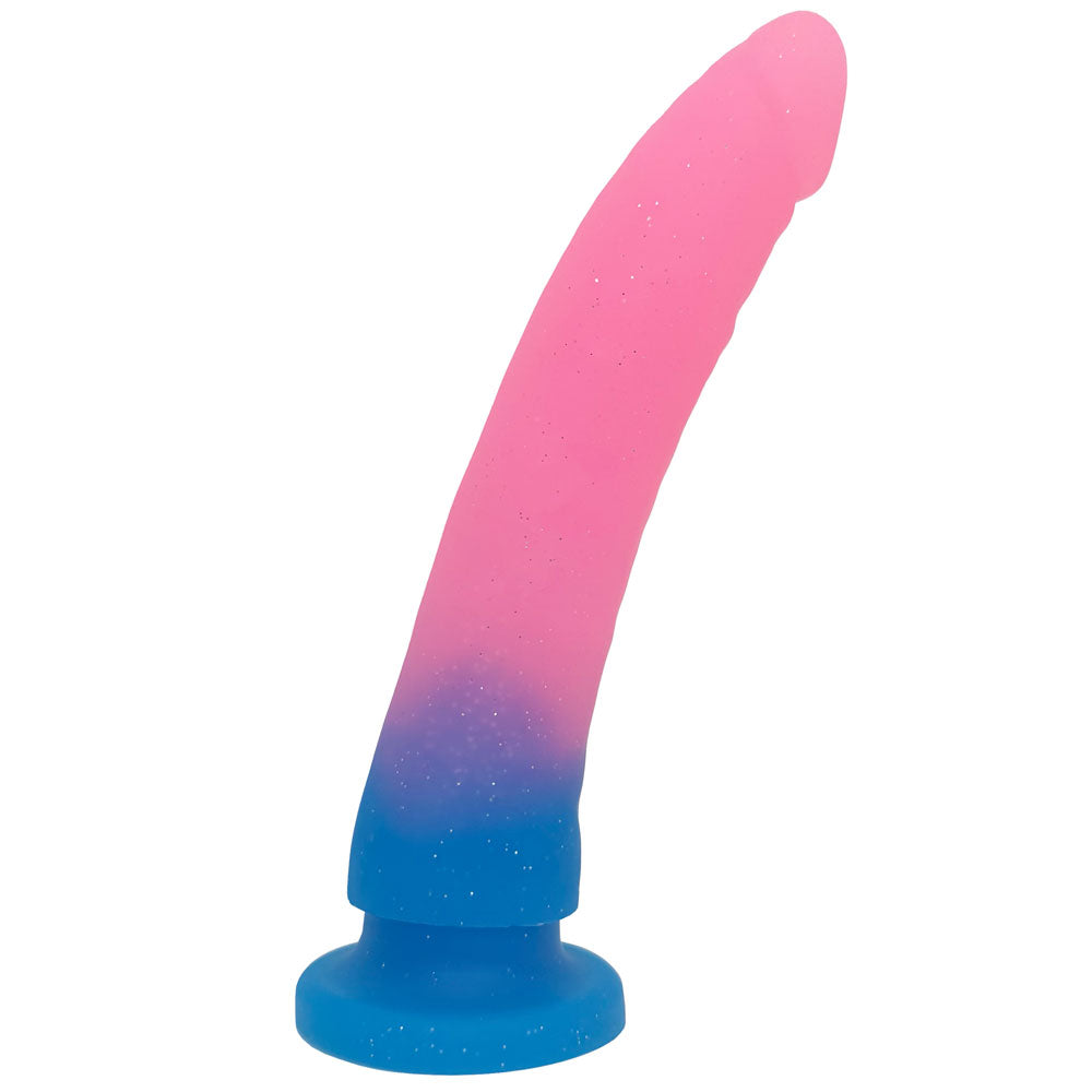 rodeoh nexus silicone dilo watermelon and blue glitter