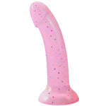 rodeoh nexus dildo in pink with multicolor star glitter