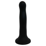 rodeoh nexus matte black silicone dildo curved shape