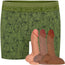 Verdant Leaves Green Button Fly Boxer+ & 6.7