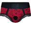 Panty+ Harness - Hearts & Roses Red