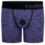 rodeohrise boxer harness geometric purple